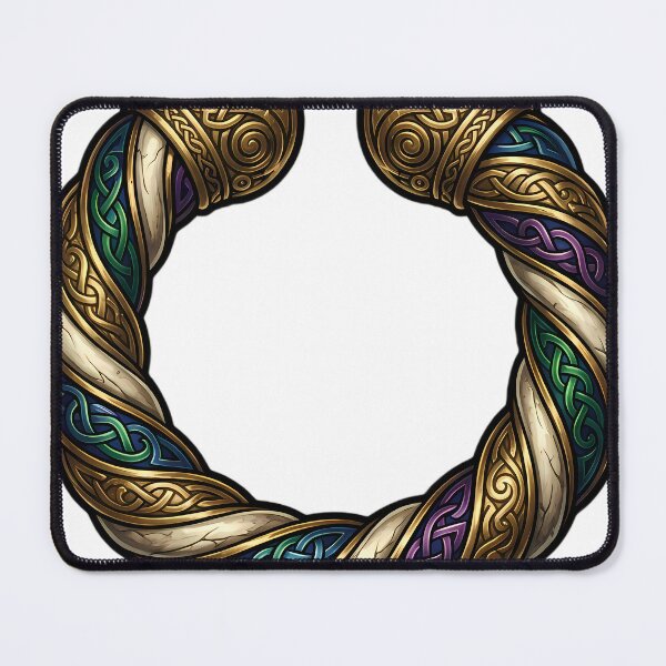 Item preview, Gothic Celtic Torc - Twisted Gold Neck Band Art designed and sold by IllumeInk.