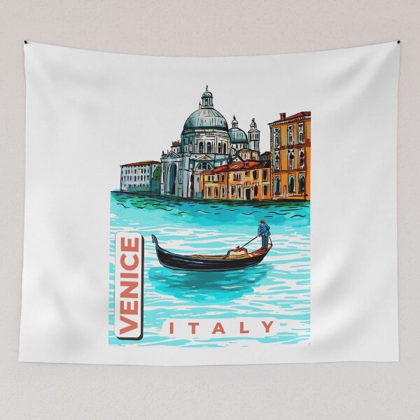 Item preview, Vintage Venice Italy Gondola Canal Travel Badge designed and sold by ArtsyExplorer.