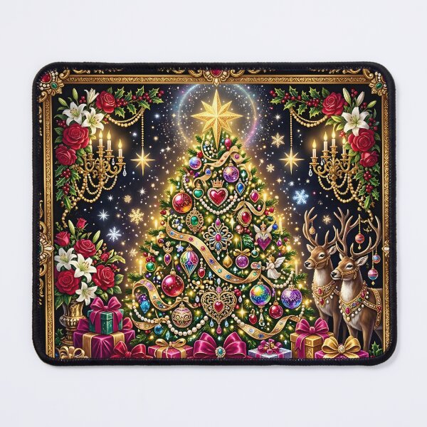Item preview, Extravagant Jeweled Christmas Tree in Gold and Jewel Tones designed and sold by Sybille-Yates.