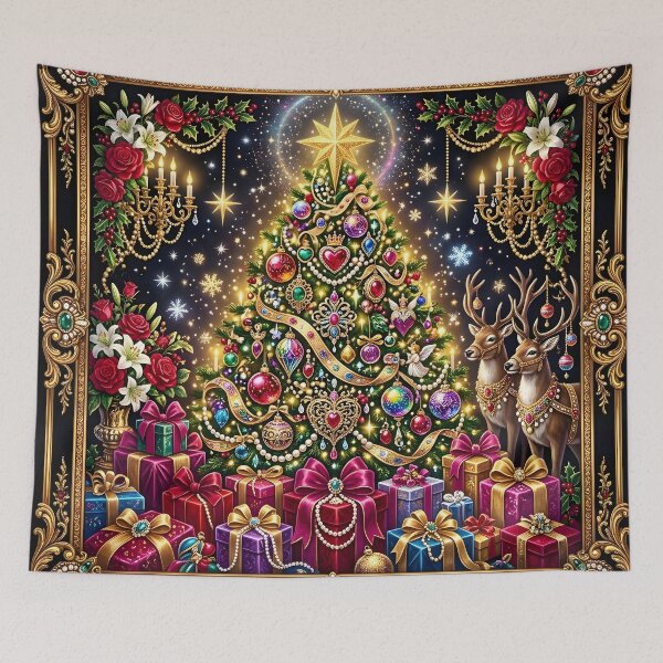 Item preview, Extravagant Jeweled Christmas Tree in Gold and Jewel Tones designed and sold by Sybille-Yates.