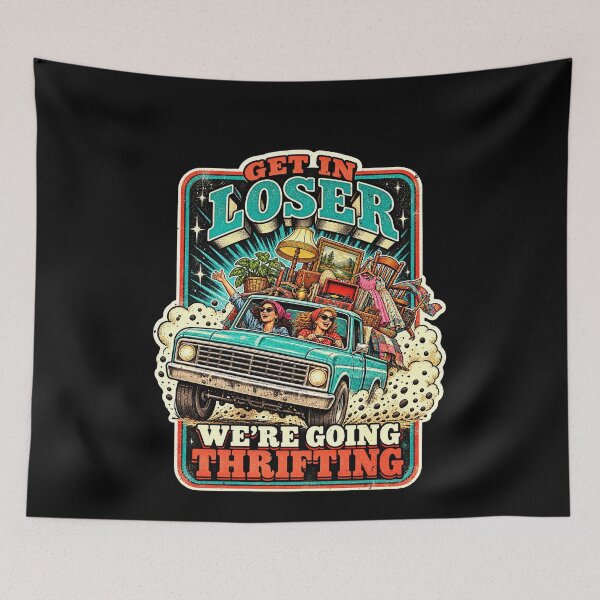 Item preview, We’re Going Thrifting Friends Humor designed and sold by elderberry.