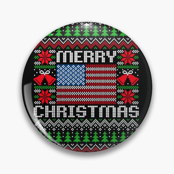 Item preview, Ugly Christmas Sweater Usa flag Merry Christmas designed and sold by mizam.
