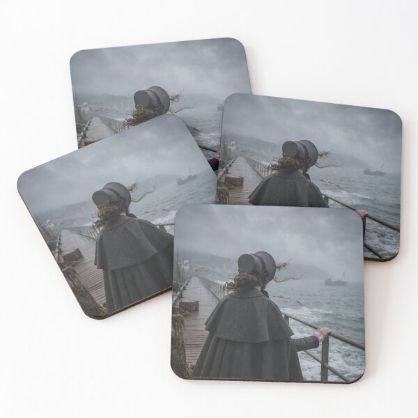 Item preview, Waiting for Her Lost Love - Moody Historical Seascape Drama designed and sold by TeeBeeDesigns.