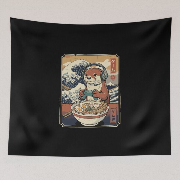 Item preview, Game Otter Gamer Ramen Foodie designed and sold by PopStars1993.