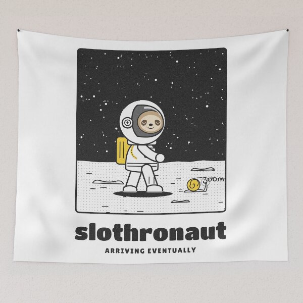 Item preview, Slothronaut Funny Sloth Astronaut Moon Walk designed and sold by somebasic.