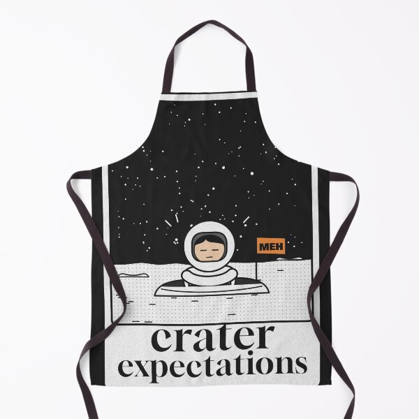 Item preview, Crater Expectations Funny Astronaut Moon Pun designed and sold by somebasic.