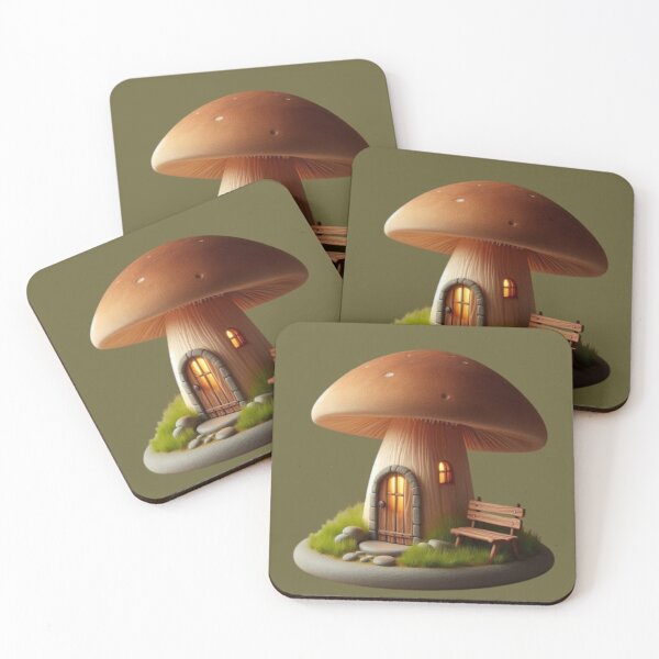 Item preview, Cozy Luminous Mushroom House - Fairycore Aesthetic designed and sold by Catfcreations.