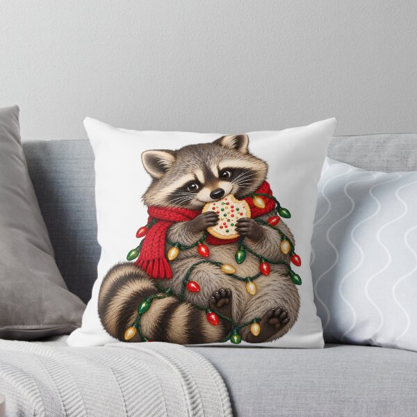 Item preview, Christmas Raccoon Cute Holiday Chaos Cookie Thief designed and sold by victorsuarez.