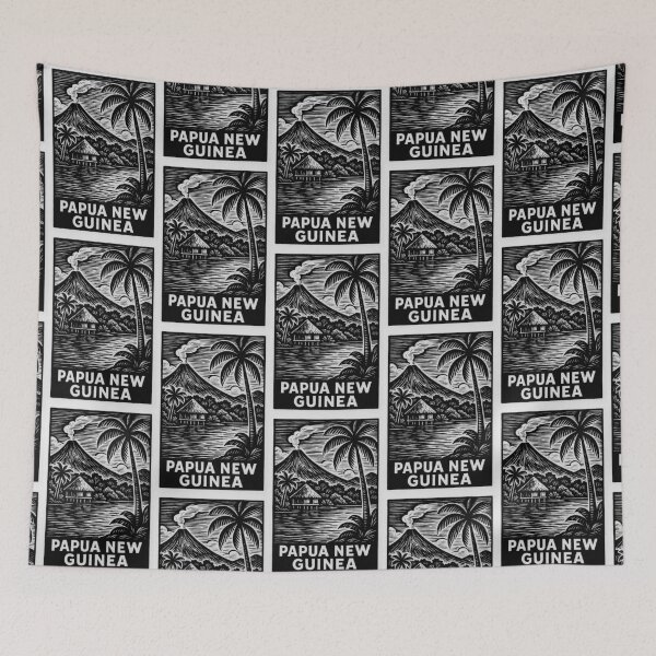 Item preview, Papua New Guinea Linocut Style  designed and sold by Thistle-TShop.