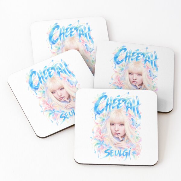 Item preview, Red Velvet Seulgi Cheetah Crystal Heart Art designed and sold by Valereekmerch.
