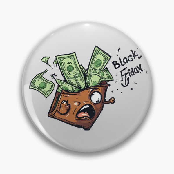 Item preview, Funny Empty Wallet Black Friday Shopping Humor designed and sold by Digital Design Art.