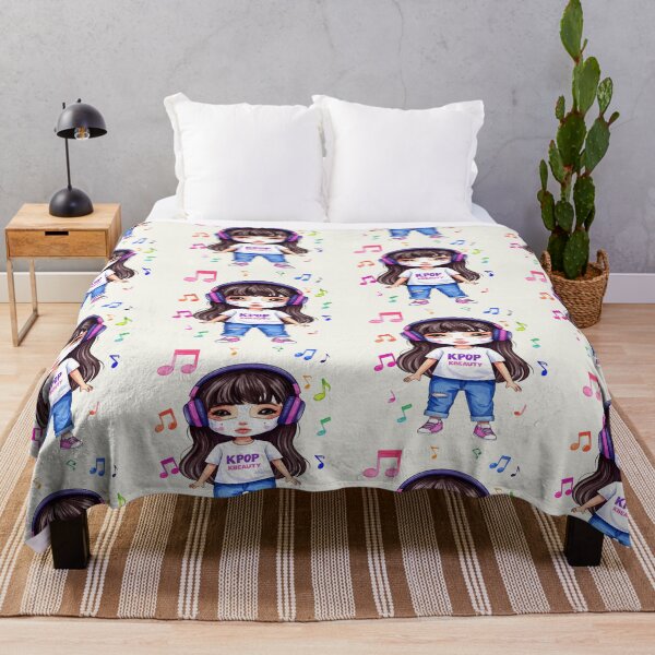 Item preview, K-Pop Girl – Music meets beauty, chibi art with sheet mask designed and sold by LiskoDesign.