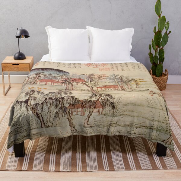 Item preview, ancient painting with poem designed and sold by Paper & Pine .