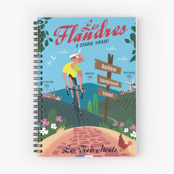 Item preview, Les Flanders cycling poster designed and sold by Gary Godel.