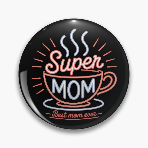 Item preview, est Mom Neon Café Script Mother and Child Gift designed and sold by LoFizzy.