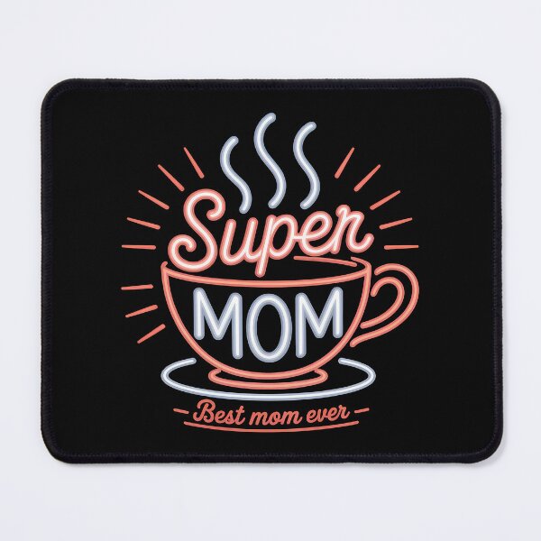 Item preview, est Mom Neon Café Script Mother and Child Gift designed and sold by LoFizzy.
