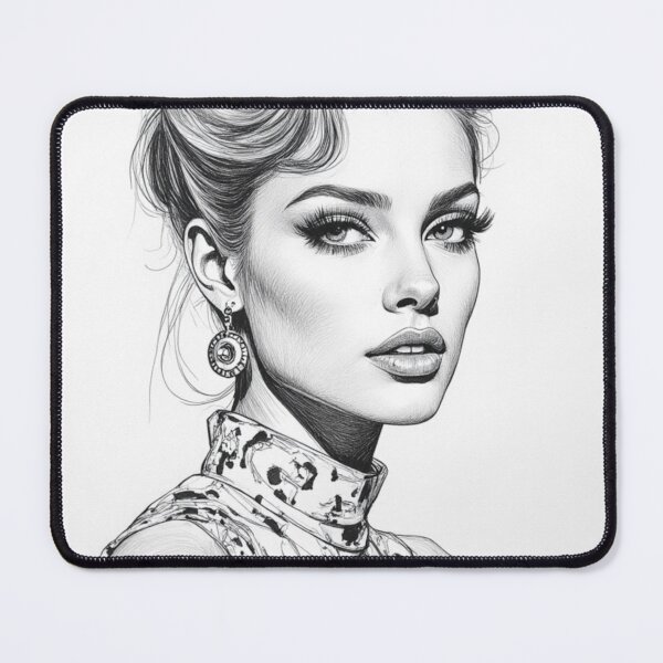 Item preview, Golden Era Muse - Vintage Glamour Portrait Illustration designed and sold by nhk999.