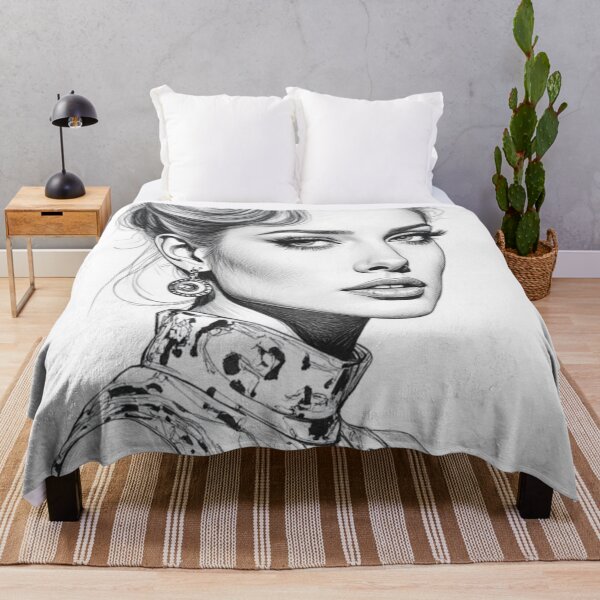 Item preview, Golden Era Muse - Vintage Glamour Portrait Illustration designed and sold by nhk999.