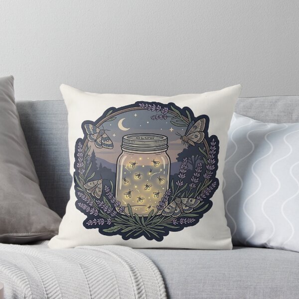 Item preview, Whimsical Fireflies Jar Lavender and Moonlit Moths designed and sold by Michaelragheb.
