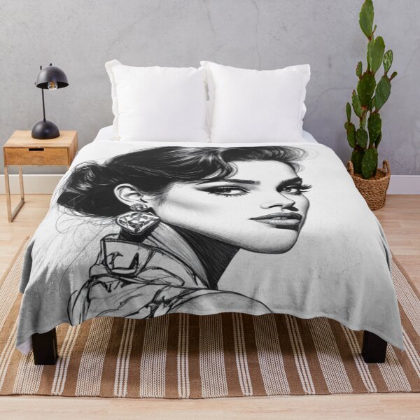 Item preview, Timeless Vogue - Monochrome Beauty Portrait Art designed and sold by nhk999.