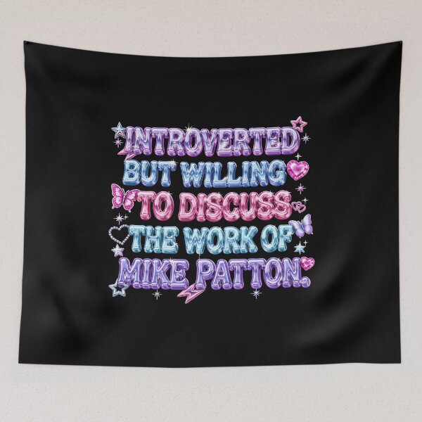 Item preview, introverted but willing to discuss the work of mike patton designed and sold by RichardCano76.