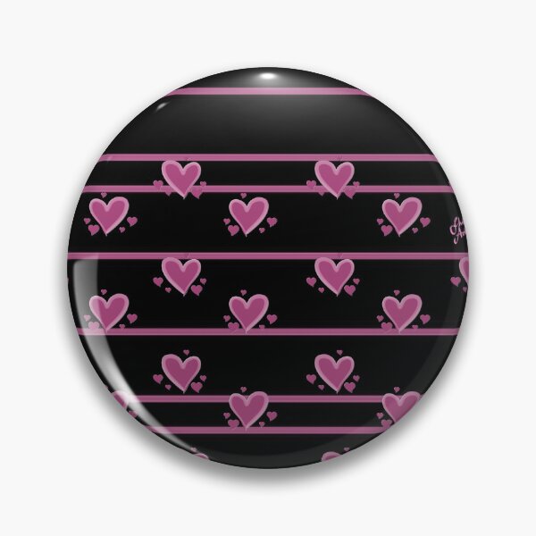 Item preview, Heart Felt in Hot Pink on Black designed and sold by Fluid Artzworx.