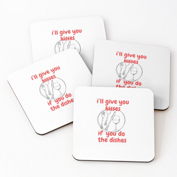 Item preview, Ill Give You Kisses If You Do The Dishes Funny Couple Quote designed and sold by NatsDigitalCo.