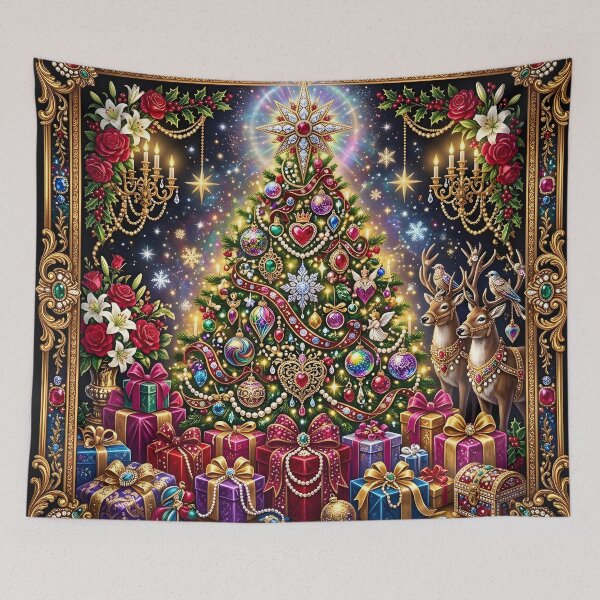 Item preview, Extravagant Jeweled Christmas Tree in Gold and Jewel Tones designed and sold by Sybille-Yates.