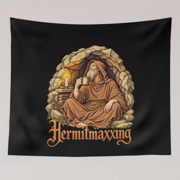 Item preview, Hermitmaxxing for Introverts Who Love Solitude designed and sold by elderberry.