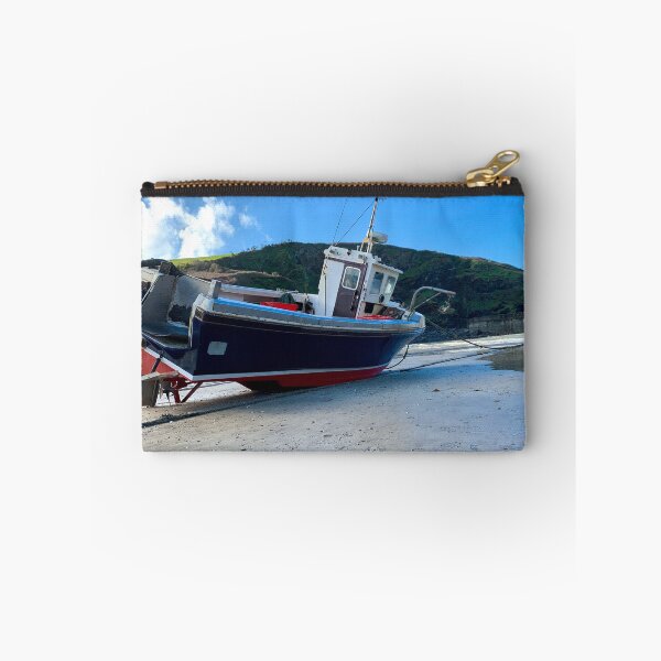 Item preview, Traditional Fishing Boat on a Peaceful Beach designed and sold by Between Clouds.