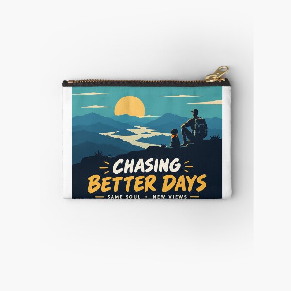 Item preview, Chasing Better Days Adventure Travel Mountain Sunset Hiking Design designed and sold by LexaArtworks.