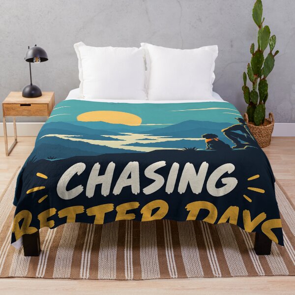 Item preview, Chasing Better Days Adventure Travel Mountain Sunset Hiking Design designed and sold by LexaArtworks.
