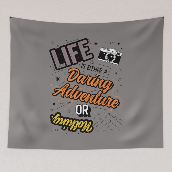 Item preview, Life Is Either A Daring Adventure Or Nothing Quote-80 designed and sold by ElusiveEra.