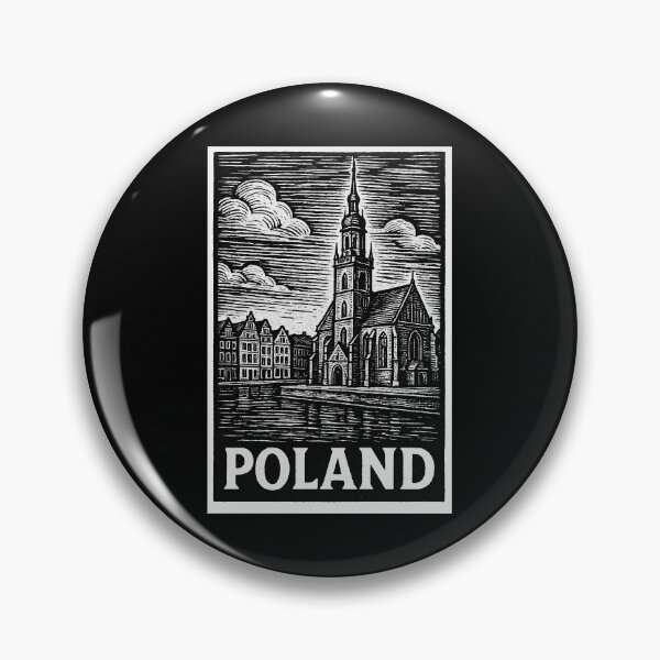 Item preview, Poland Linocut Style designed and sold by Thistle-TShop.