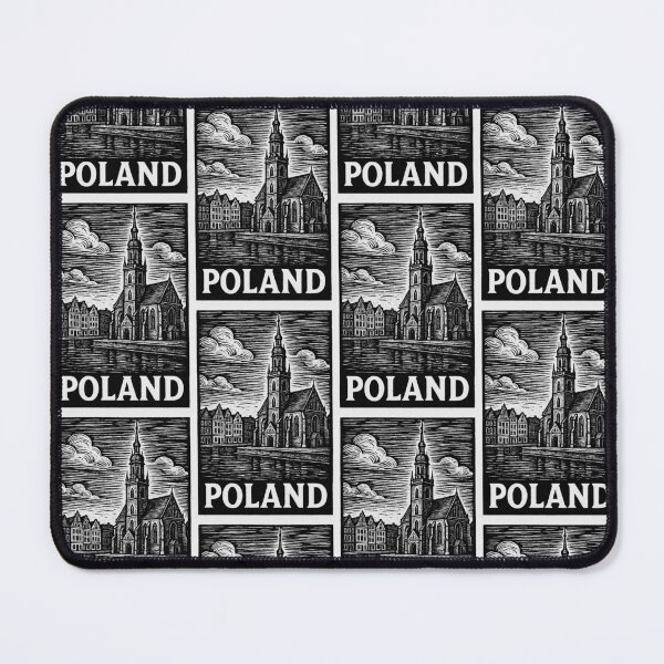 Item preview, Poland Linocut Style  designed and sold by Thistle-TShop.