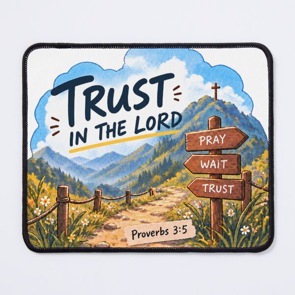 Item preview, Trust in the Lord – Proverbs 3:5 Christian Bible Verse Faith Inspirational Watercolor Art designed and sold by lindalifepeace.