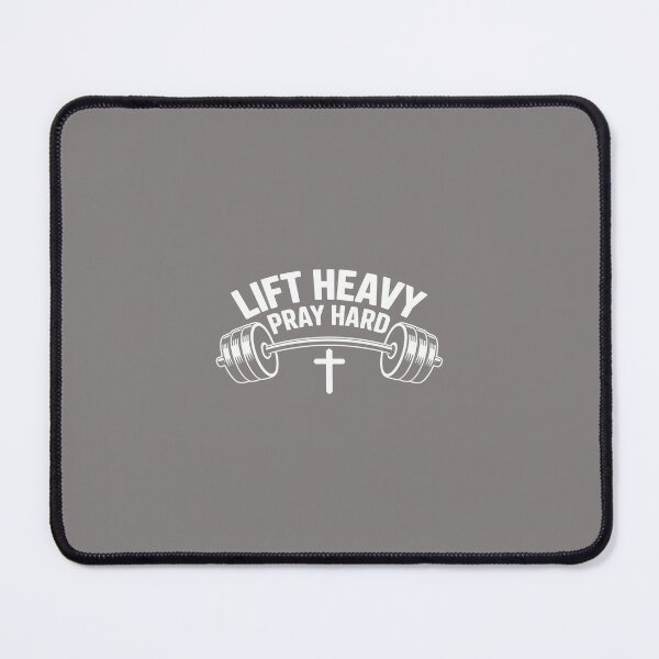 Item preview, Lift Heavy Pray Hard Barbell Cross Fitness-44 designed and sold by ElusiveEra.
