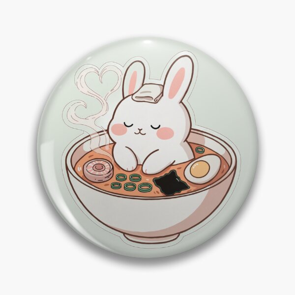 Item preview, Cute Fluffy Bunny Ramen Spa - Kawaii Japanese Noodle Art designed and sold by Driesman.