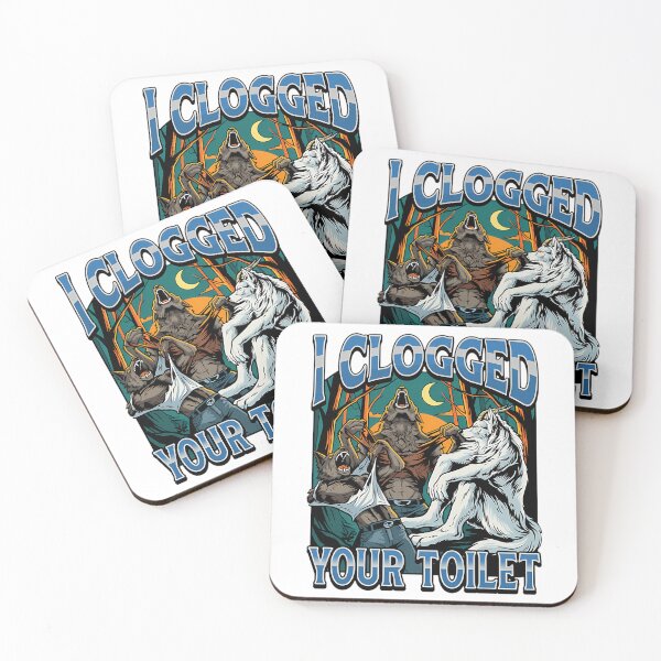 Item preview, I Clogged Your Toilet Funny Ironic Werewolf designed and sold by ayde-inston.