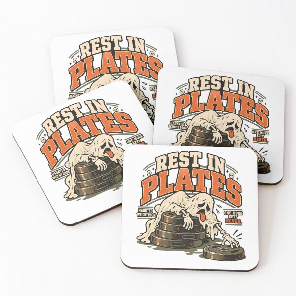 Item preview, Funny Ghost Gym Design – Rest In Plates, One More Set designed and sold by TeeVex.