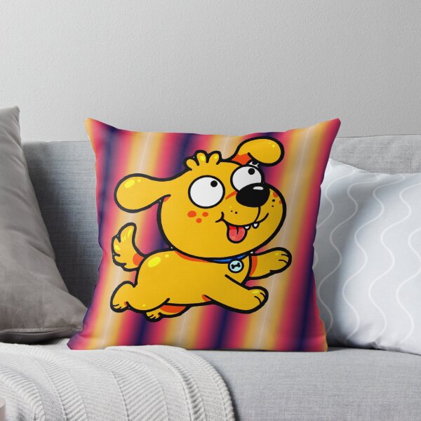 Item preview, Kawaii Yellow Puppy Running Happy - Funny and Cute Chibi Dog designed and sold by AstronautMerch.