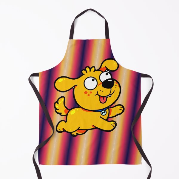 Item preview, Kawaii Yellow Puppy Running Happy - Funny and Cute Chibi Dog designed and sold by AstronautMerch.