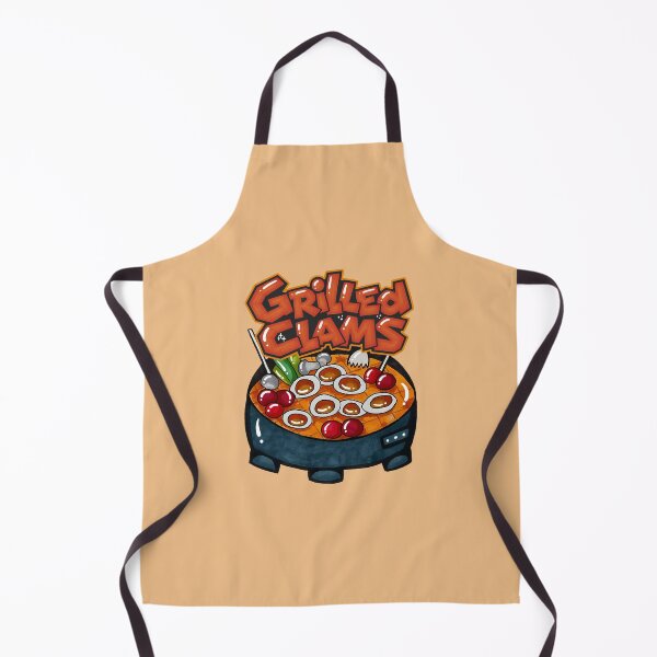 Item preview, Hand-Drawn Korean Grilled Clams with Retro Lettering designed and sold by lazypencil.art.