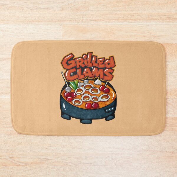 Item preview, Hand-Drawn Korean Grilled Clams with Retro Lettering designed and sold by lazypencil.art.