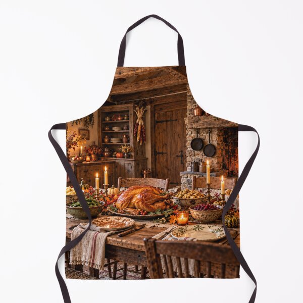 Item preview, Rustic Thanksgiving Farmhouse Kitchen Feast Backdrop designed and sold by TXLou.
