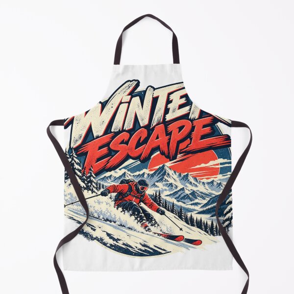 Item preview, Winter Escape Vintage Alpine Ski Adventure designed and sold by CodePaws Creations.