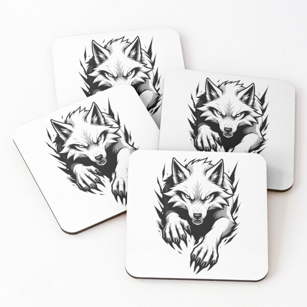 Item preview, Breaking Free  Fierce Wolf Ripping Through Design designed and sold by ayde-inston.