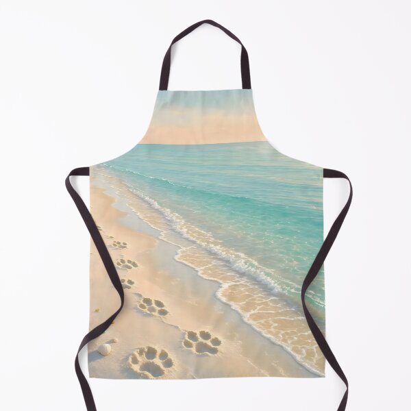 Item preview, Dog Paw Prints on Sandy Beach designed and sold by Sybille-Yates.