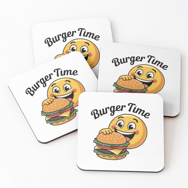Item preview, Burger Time Happy Emoji Cheeseburger Funny Foodie designed and sold by LoFizzy.