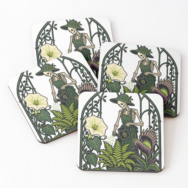Item preview, Skeleton Greenhouse Gothic Botanical Halloween designed and sold by gallleriaworld.